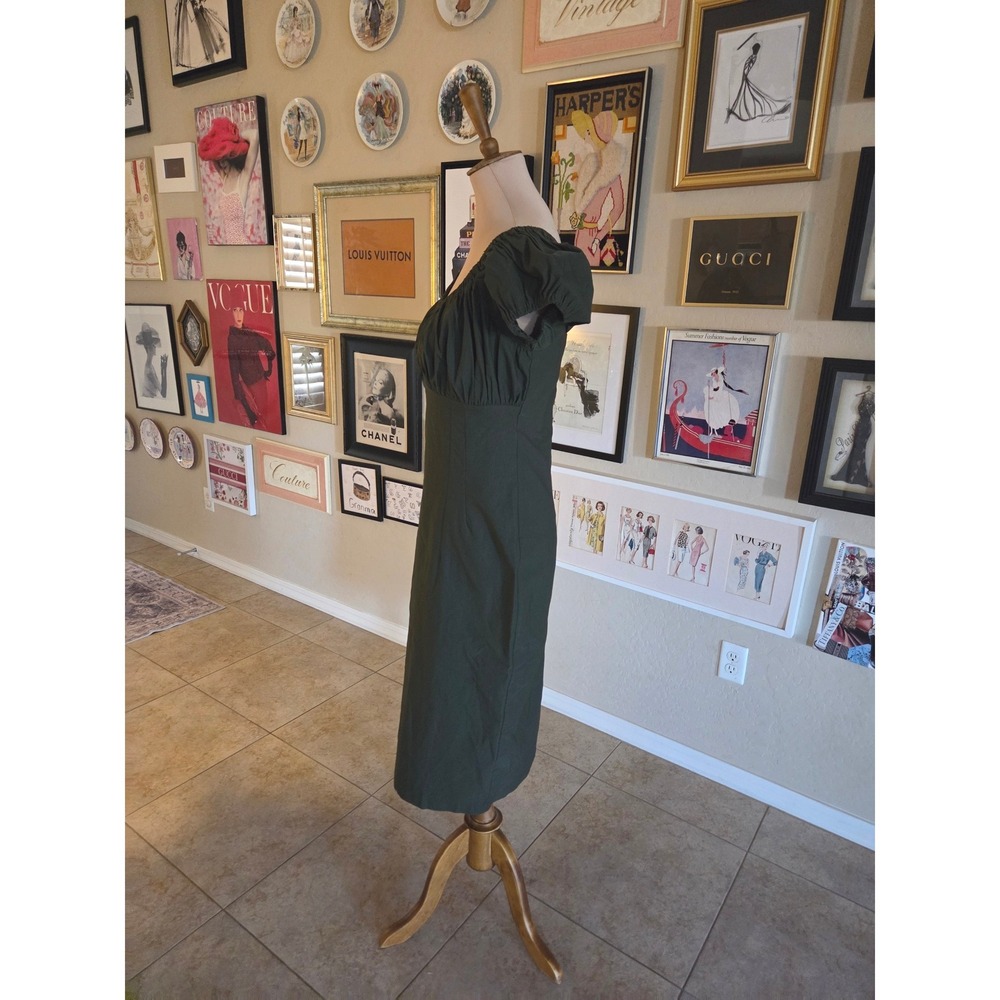 Vixen by Micheline Pitt Troublemaker Wiggle Dress Olive Green XL NWT - Picture 3 of 6
